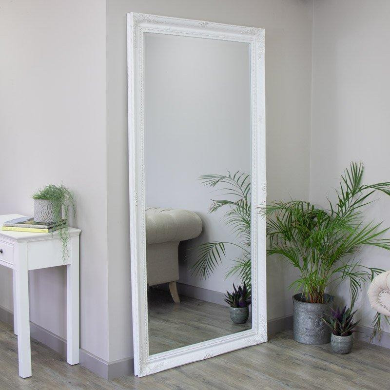Extra, Extra Large Ornate White Wall / Floor / Leaner Full Length Mirror 100cm X 200cm - image 1