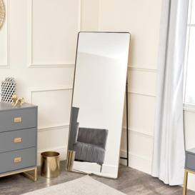 Gold Free Standing Cheval Mirror 155cm X 60cm