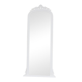 Tall White Ornate Vintage Wall / Leaner Mirror 80cm X 180cm - thumbnail 1