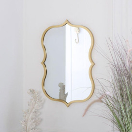 Decorative Gold Wall Mirror 41cm X 60cm - thumbnail 2