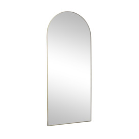 Large Gold Arched Mirror 183cm X 80cm - thumbnail 1
