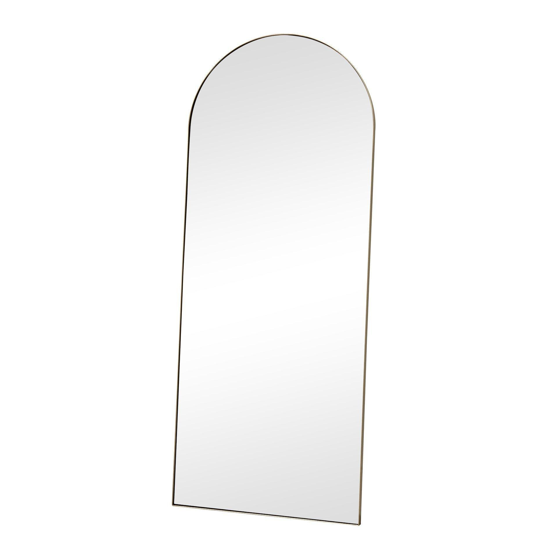 Large Gold Arched Leaner Mirror 150cm X 60cm - image 1
