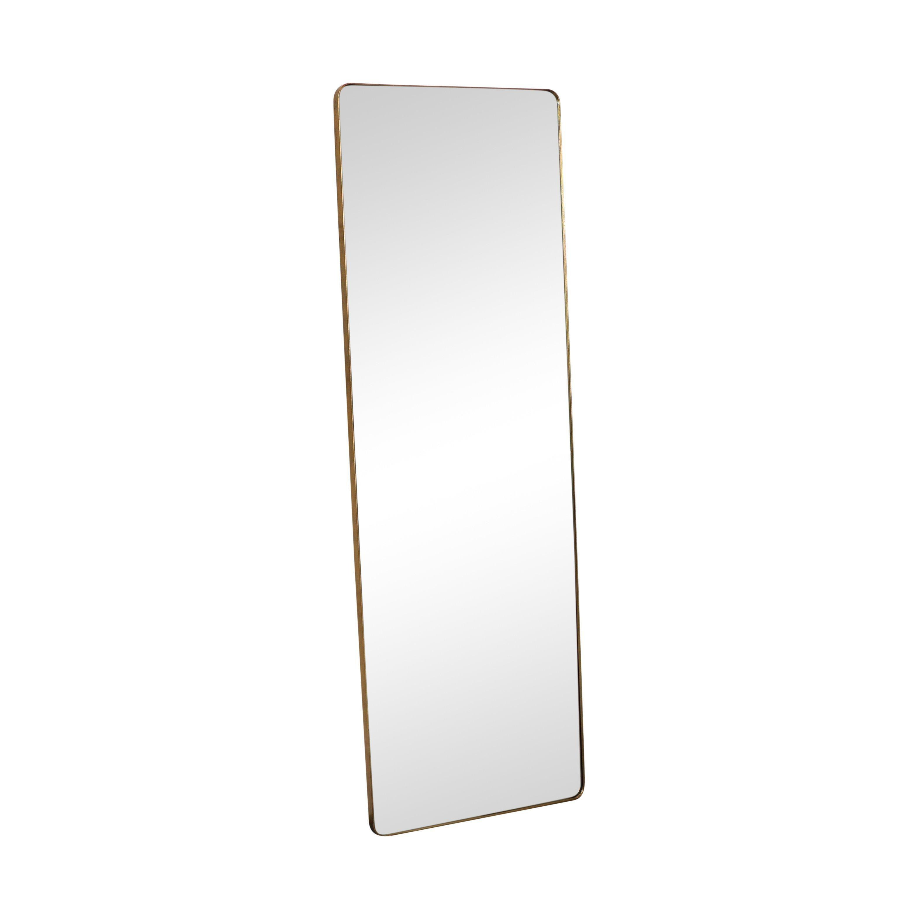 Large Brushed Gold Wall / Floor / Leaner Mirror 47cm X 142cm - image 1