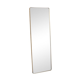 Large Brushed Gold Wall / Floor / Leaner Mirror 47cm X 142cm - thumbnail 1
