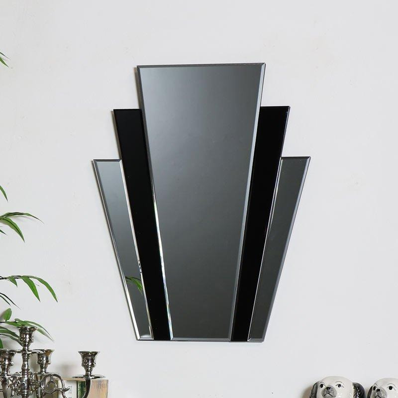 Art Deco Fan Wall Mirror - 50cm X 40cm - image 1