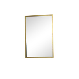Rustic Antique Gold Rectangle Wall Mirror 50cm X 75cm