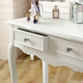 White Dressing Table & Stool Set - Victoria Range - thumbnail 3