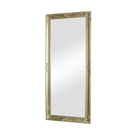Large Ornate Gold Wall/Floor Mirror 76cm X 176cm - thumbnail 1