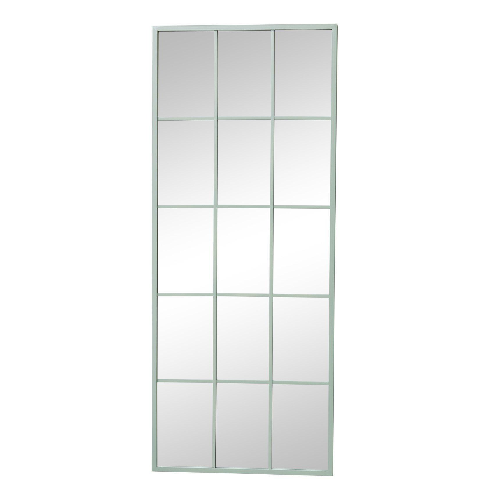 Extra Large Sage Green Window Mirror 144cm X 59cm - image 1
