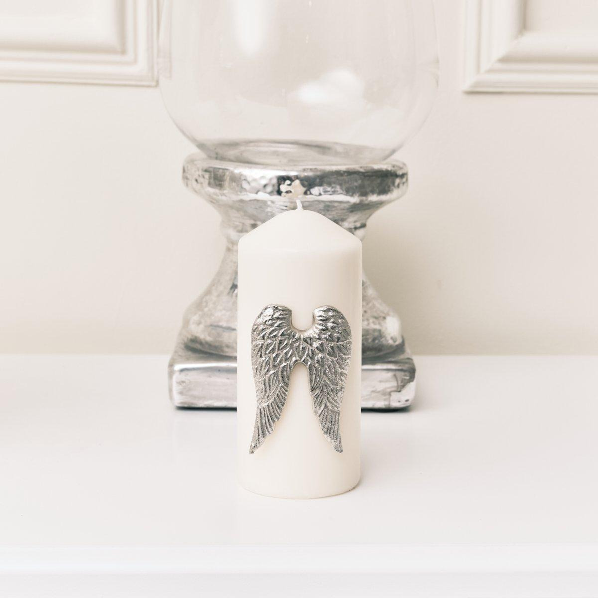 Silver Angel Wings Candle Pin - image 1