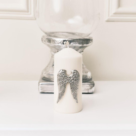Silver Angel Wings Candle Pin - thumbnail 1