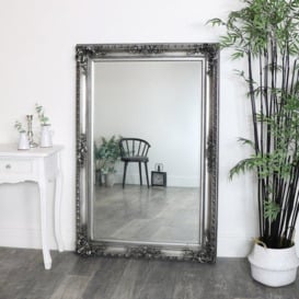 Luxurious Silver Ornate Wall/Leaner Mirror 100x150cm - thumbnail 1