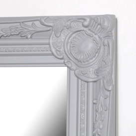 Tall Grey Wall Leaner Mirror 47cm X 142cm - thumbnail 3