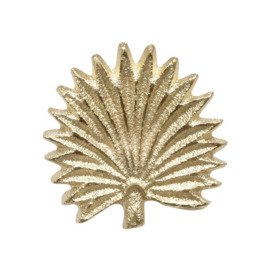 Gold Palm Leaf Drawer Knob