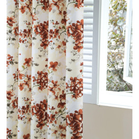 Betty Floral Lined Eyelet Curtains Pair - thumbnail 3