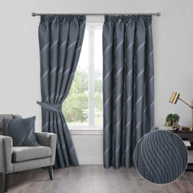 Zen Fully Lined 3 Inches Pencil Pleat Curtains pair