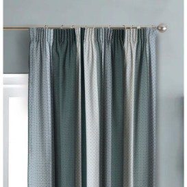 Seville Printed Fully Lined 3 Inches Pencil Pleat  curtains with Tiebacks included pair - thumbnail 2