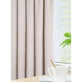 Camden Crushed Chenille Complete Blackout Lined Pencil Pleat Curtains pair - thumbnail 3