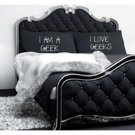 I Am A Geek I Love Geeks Black Pillowcases