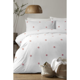 'Dot Garden' 100% Cotton Embellished Duvet Cover Set