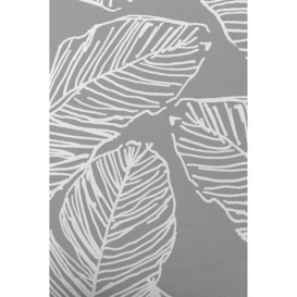 'Matteo' Hand Drawn Leaf Print Filled Cushion 100% Cotton - thumbnail 3