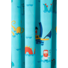 'Sea Monsters' Pair of Pencil Pleat Curtains - thumbnail 3
