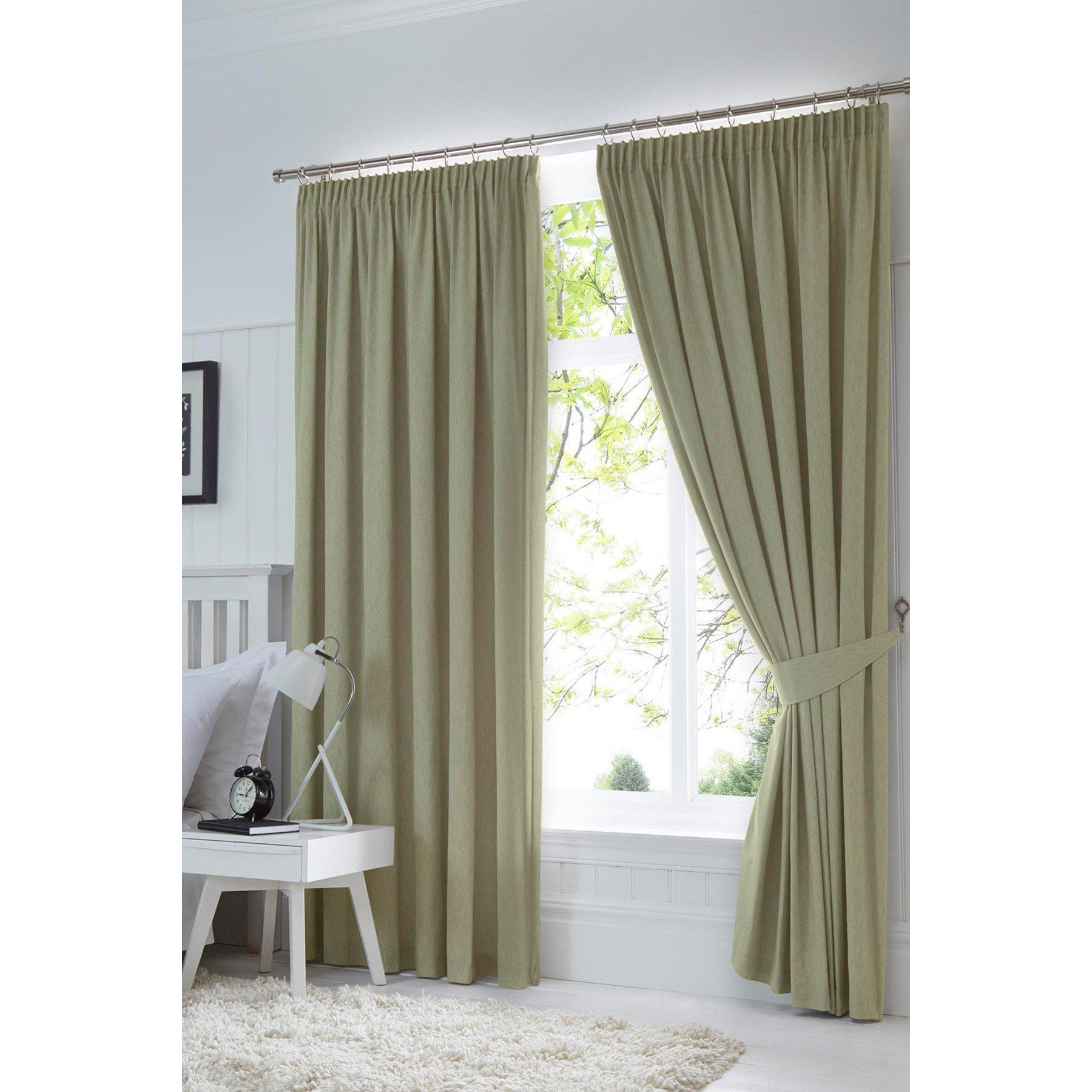 'Dijon' Thermal and Blackout Fully Lined Pencil Pleat Curtains - image 1