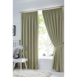 'Dijon' Thermal and Blackout Fully Lined Pencil Pleat Curtains - thumbnail 1