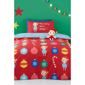 'Christmas Fairy' 100% Cotton Kids Festive Duvet Cover Set