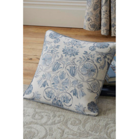 'Averie' Filled 100% Cotton Cushion With Delicate Floral Print