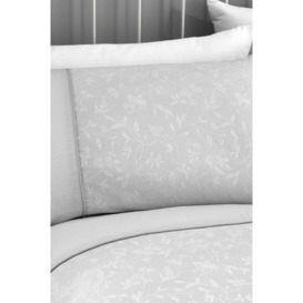 'Michaela' Luxury Rich Dyed Floral Jacquard Duvet Cover Set - thumbnail 3