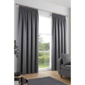 'Galaxy' Pair of Light Reducing Thermal Effect Pencil Pleat Curtains - thumbnail 1