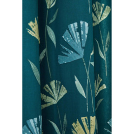 'Dacey' 100% Cotton Nature Inspired Print Pair of Eyelet Curtains - thumbnail 3