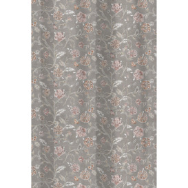'Roselle' 100% cotton Fully Lined Pair of Tab Top Curtains - thumbnail 3