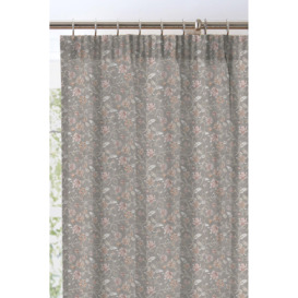 'Roselle' 100% cotton Fully Lined Pair of Tab Top Curtains - thumbnail 2