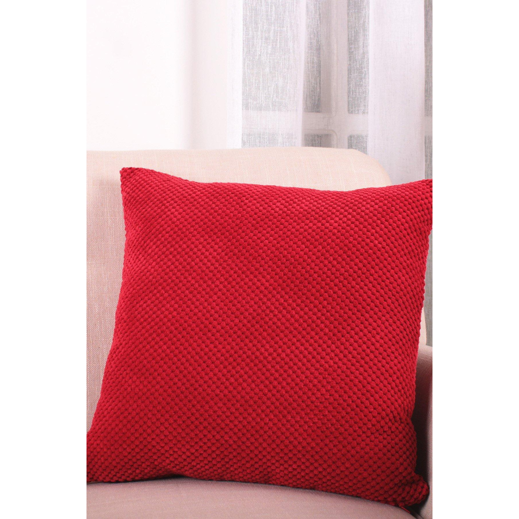 'Chenille Spot' Filled Cushion - image 1