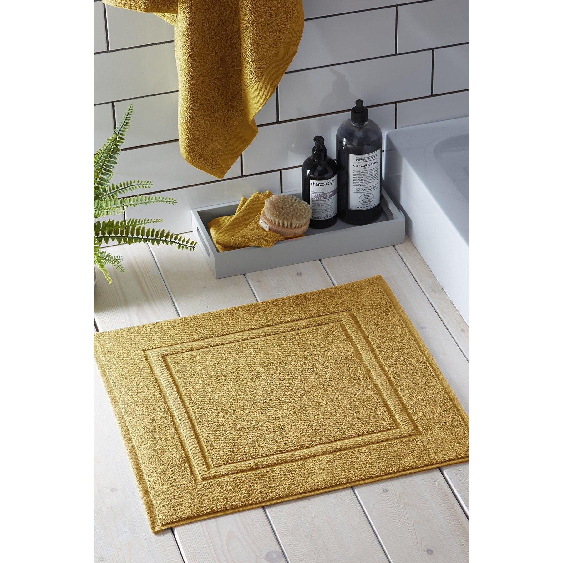 'Abode Eco' Soft Sustainable Heavyweight BCI Cotton Shower Mat - image 1