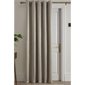 'Strata' Dim out woven Eyelet Single Panel Door Curtain - thumbnail 1