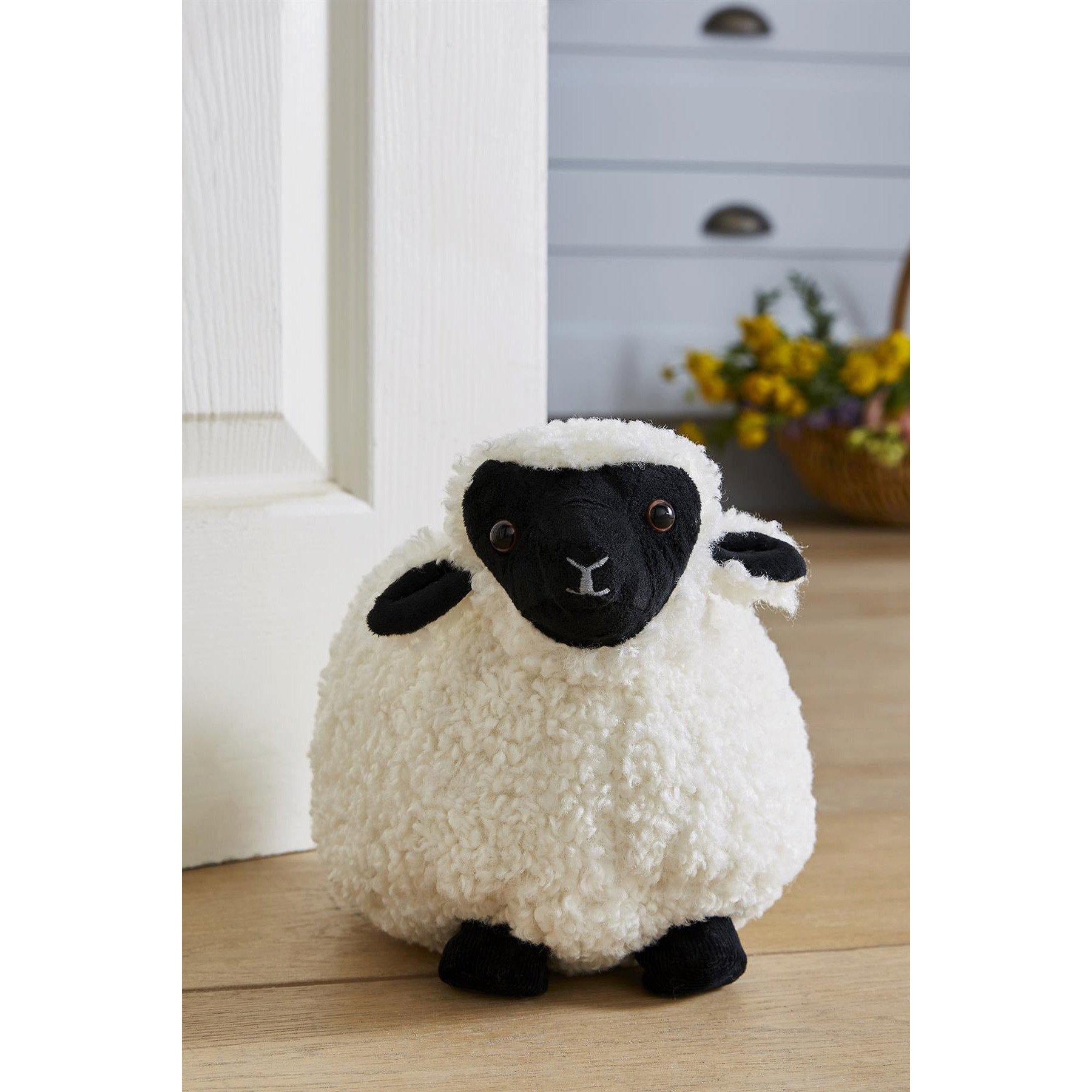 Finbar Sheep Animal Print 100% Cotton Shaped Doorstop - image 1