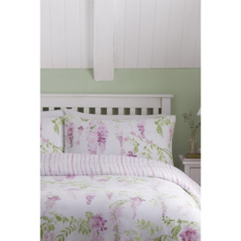'Wisteria' Reversible Floral Bedspread - thumbnail 2