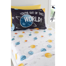 'Outer Space' Easycare 25cm Fitted Bed Sheet