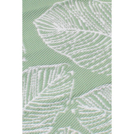 'Matteo' Leaf Print UV Resistant Outdoor Rug - thumbnail 3