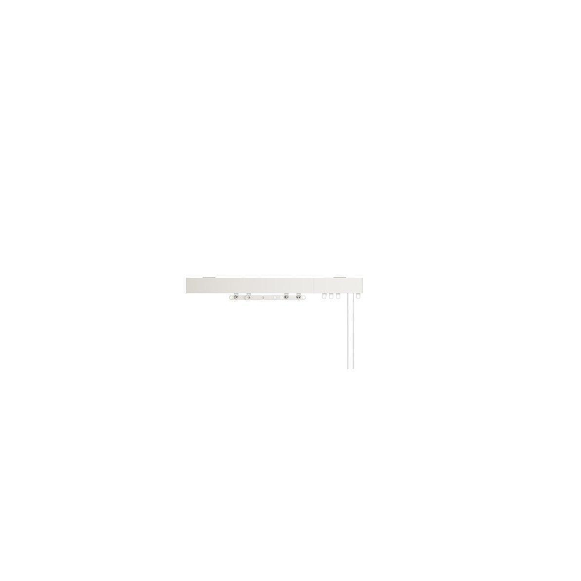 White Corded Contour Curtain Track - image 1
