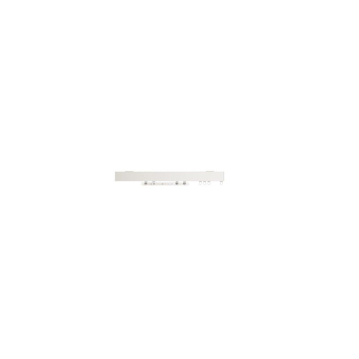 White Un-Un-Corded  Contour Curtain Track - image 1