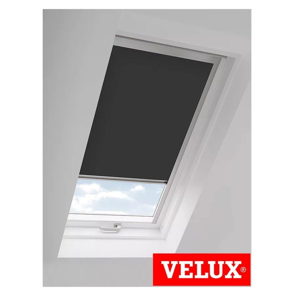 Raven Black Thermal Blackout Skylight Roller Blinds (Velux Roof Windows G Codes) - image 1