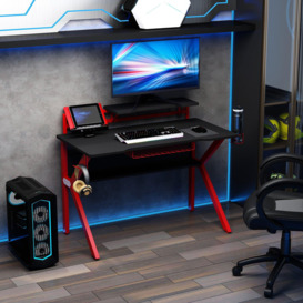 Gaming Desk Computer Table with Cup Holder Headphone Hook - thumbnail 3