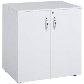 2-Tier Locking Office Storage Cabinet File Organisation with Handles