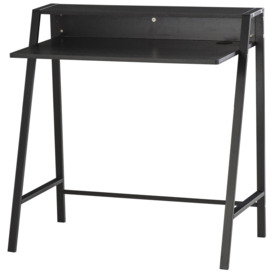 2-Tier Workstation Computer Laptop Desk Home Office Table with Shelf