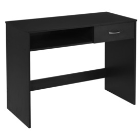 Modern Computer Work Desk Table Study with Shelf Drawer Writing Station