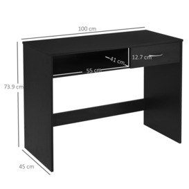 Modern Computer Work Desk Table Study with Shelf Drawer Writing Station - thumbnail 3